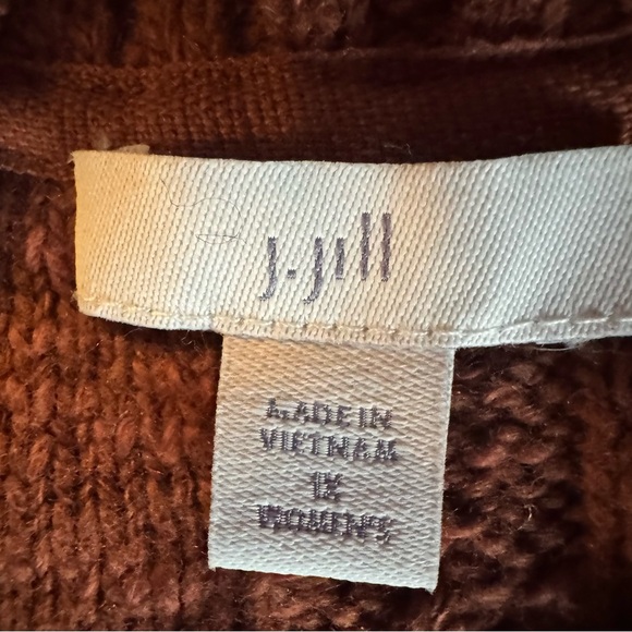 J. Jill Rust Cable Knit Cardigan - Picture 3 of 3